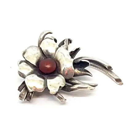 Ramo de flores Broche plata Circa 1960. original Joyería antigua