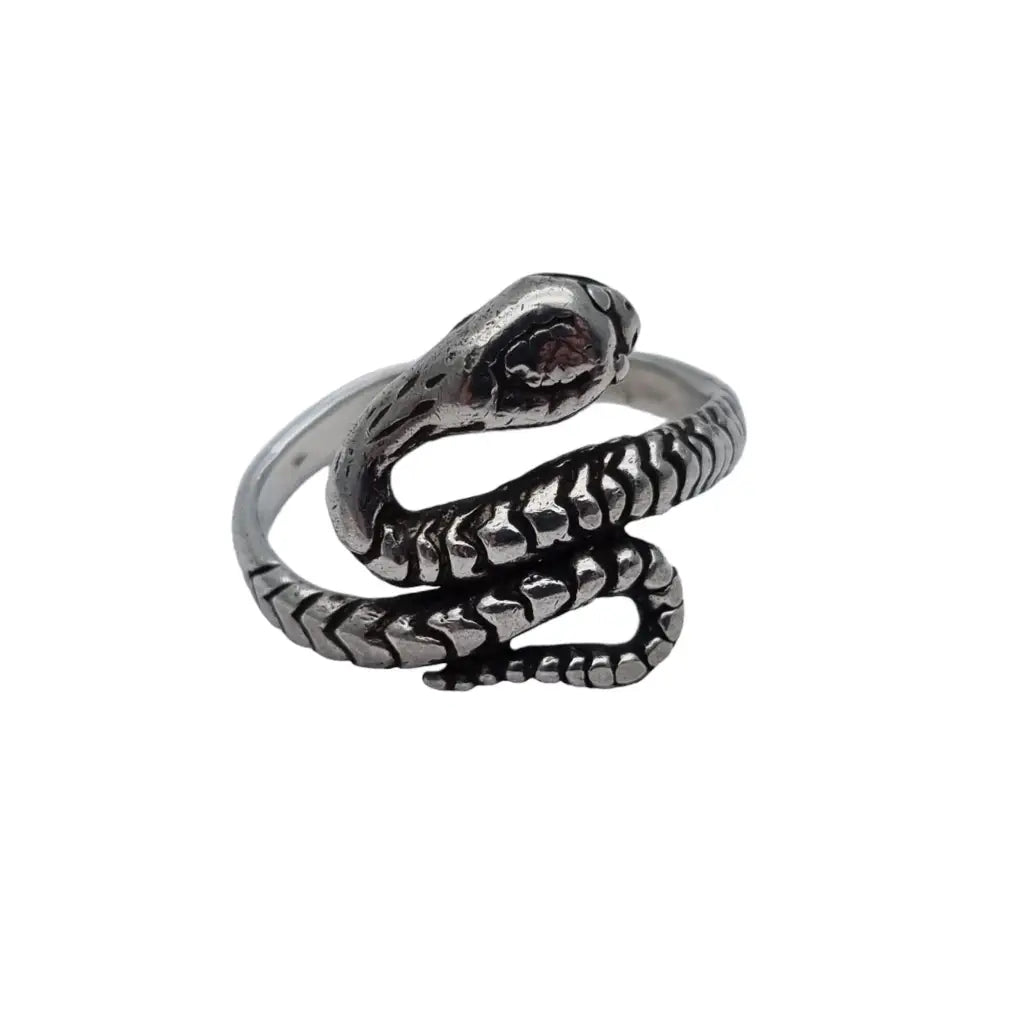 Anillo de serpiente plata ley para mujer joyería vintage boho anillo