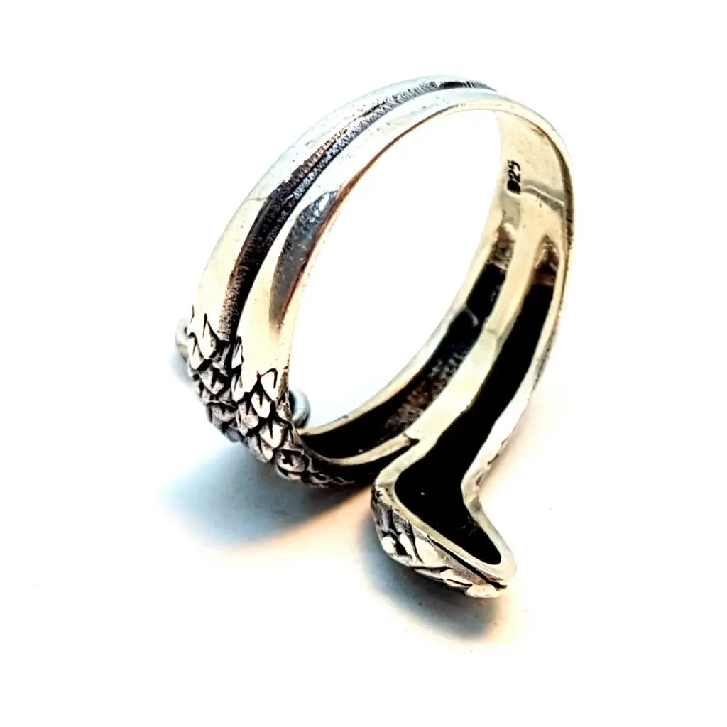 Anillo de serpiente plata ley boho joyería para mujer anillo