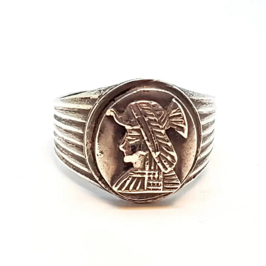 Anillo de joyería egipcia anillo sello vintage anillos plata regalos