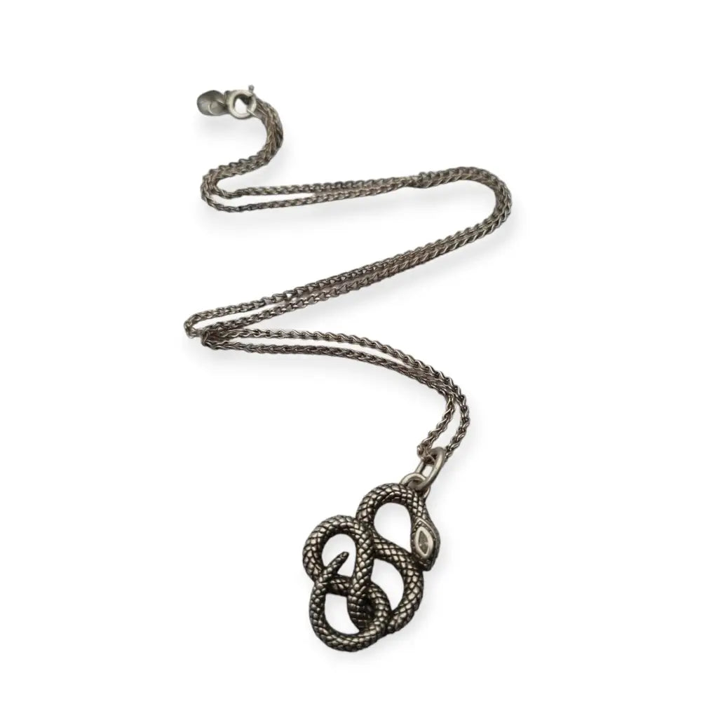 Colgante vintage de serpiente plata 925 firmado Thomas Sabo Alemania 90s.