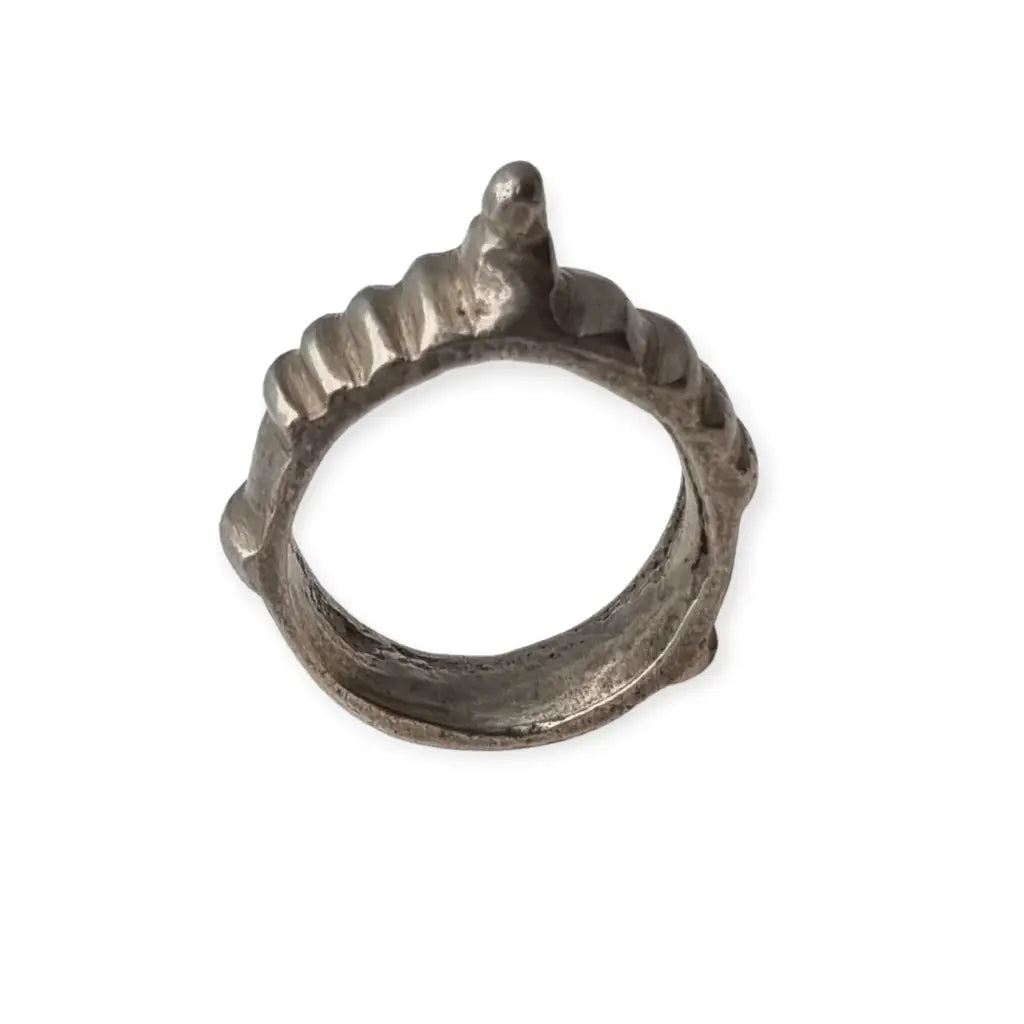 Anillo Antiguo Marroquí Joyería de plata Étnica Tribal para Coleccionistas.