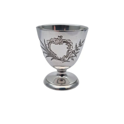 Vintage French Christofle Egg Cup plateado utensilios de cocina antiguos