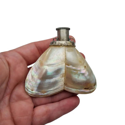 Colgante de nácar Corazón Botella para cadena hecho a mano estilo boho