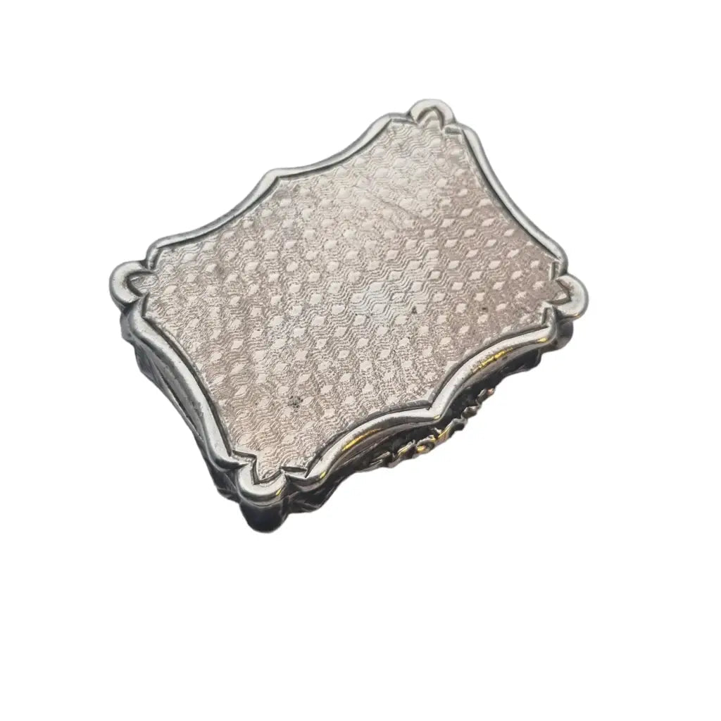 Georgian Nathaniel Mills Silver Vinaigrette caja de fragancia Sterling